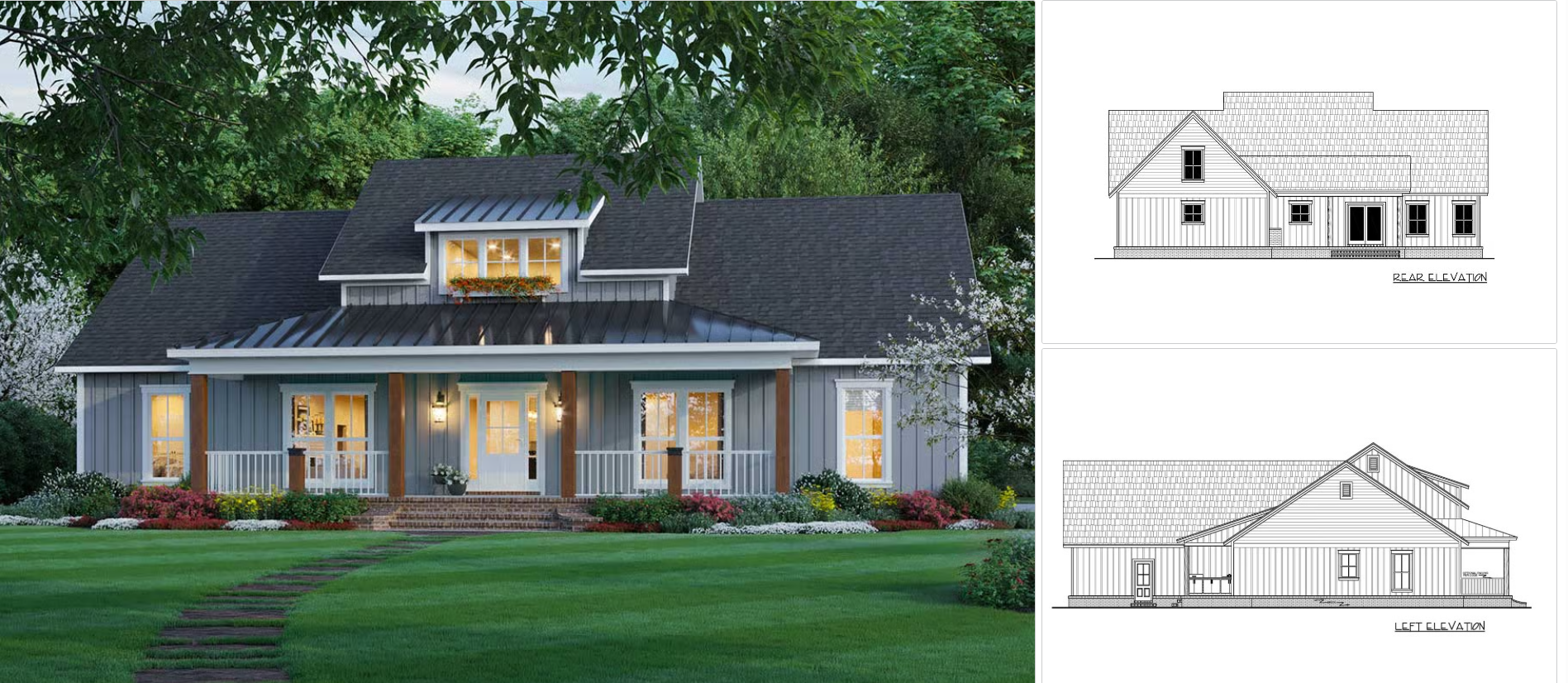 New 3-bedroom American house plan