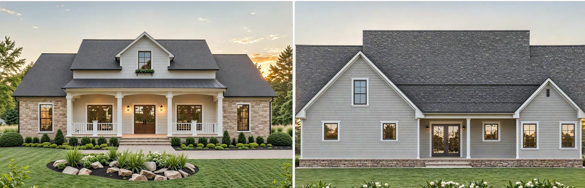 Modern country house plan