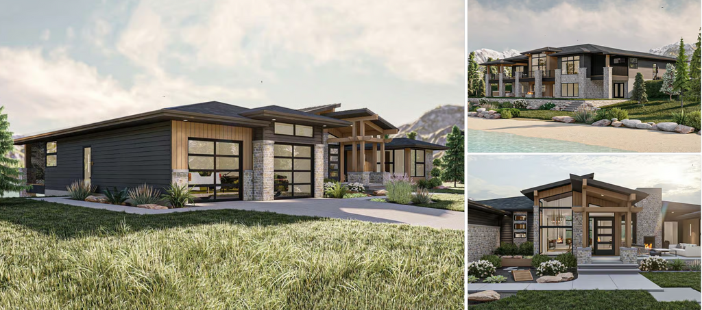 Modern Mountain House Plan with Panoramic Views