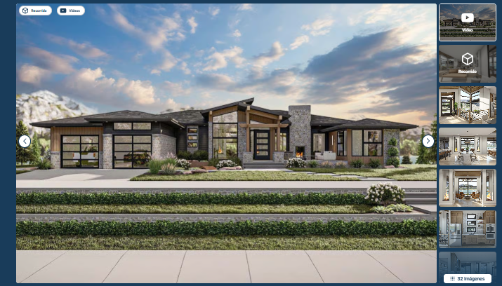 Modern Mountain House Plan with Panoramic Views