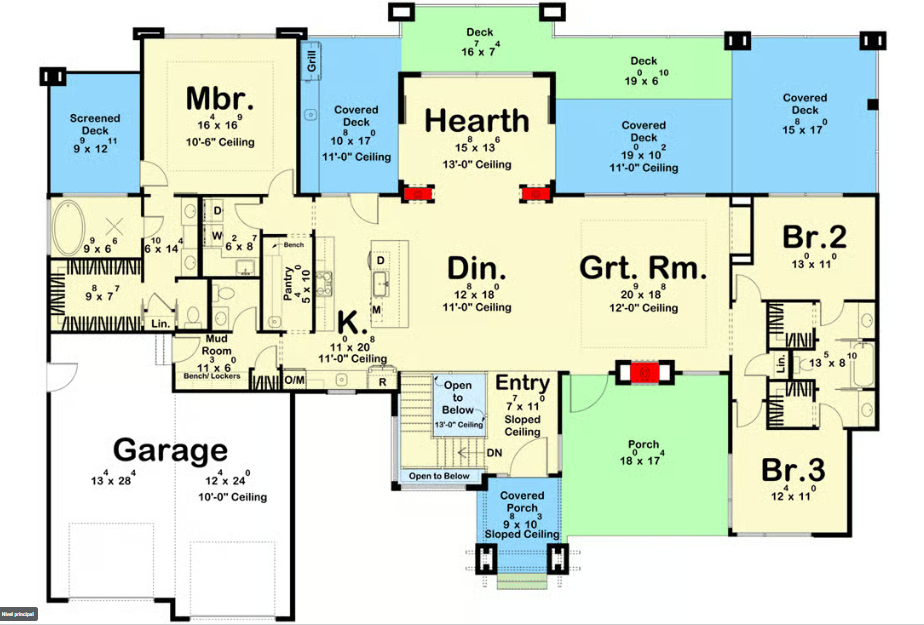 Modern Mountain House Plan with Panoramic Views