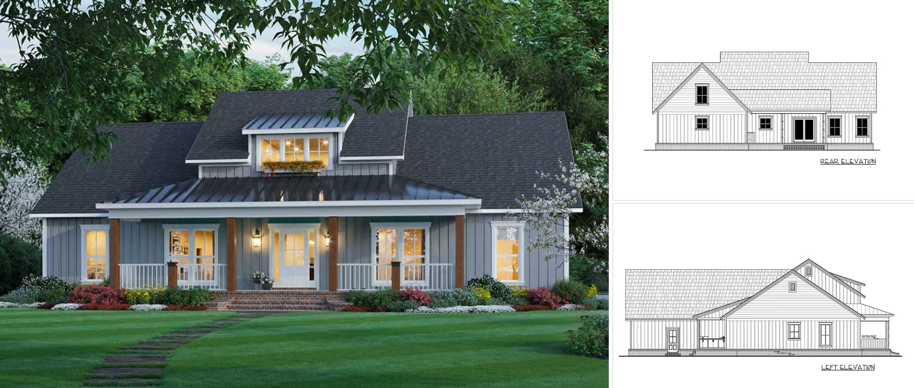 New 3-bedroom American house plan