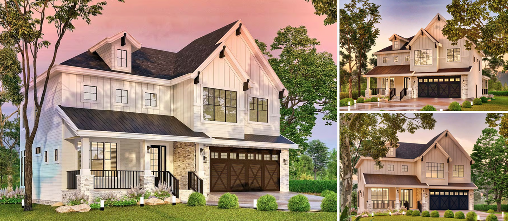 Modern country house plan