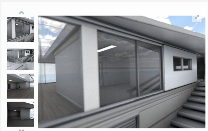 3D model of a futuristic apartment building