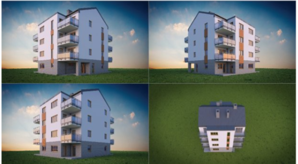 🏢 House Building 04 – 3D Model Architectural Plans.