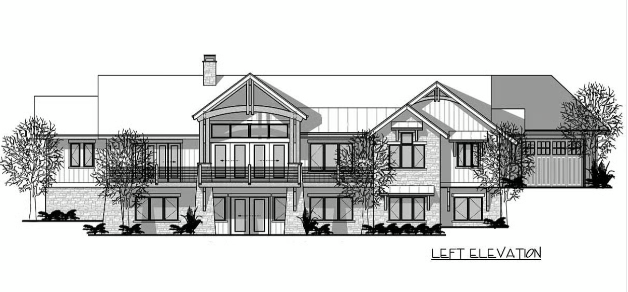 Craftsman mountain style house plan.